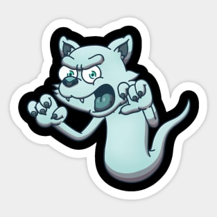 Cat Ghost Sticker